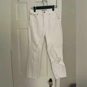 Abercrombie white jeans